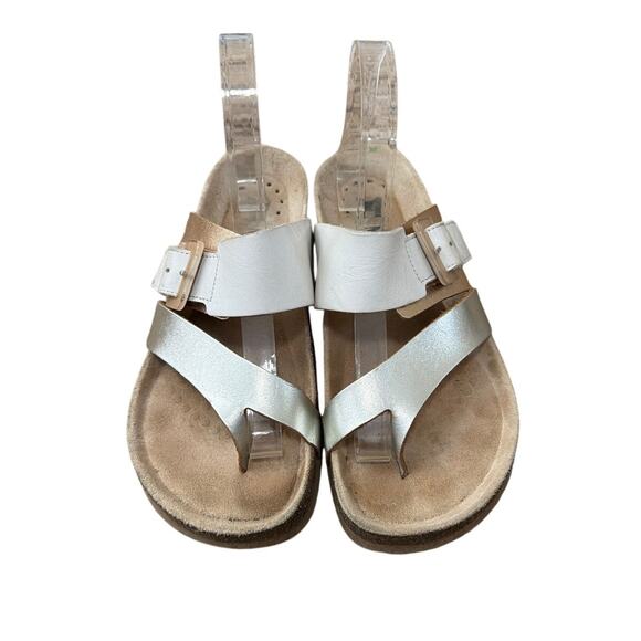 Mephisto Madeline Leather Slide Thong Sandals Size 38 US 8 - Picture 1 of 6